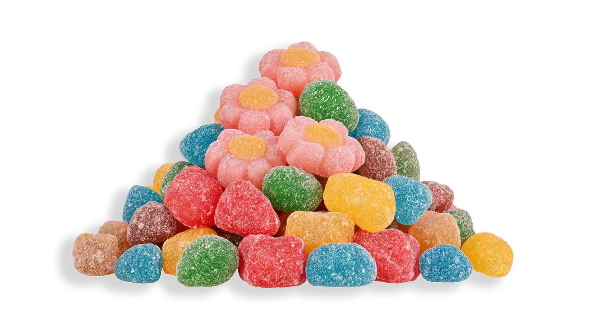 Dettaglio caramelle gommose Nivami